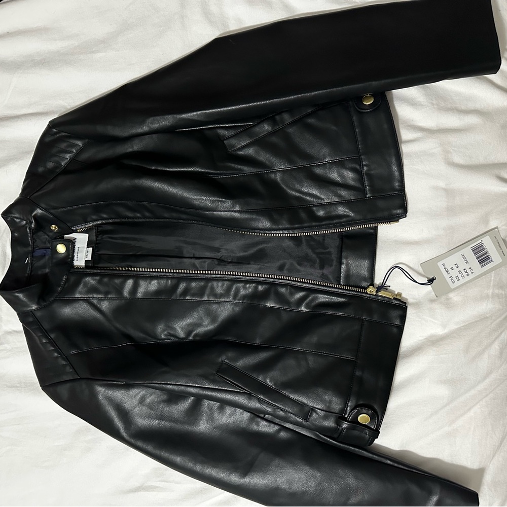 Black Faux Leather Jacket